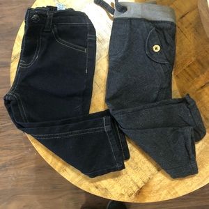 Set of 2 toddler pants 12 months nautica, cat&jack